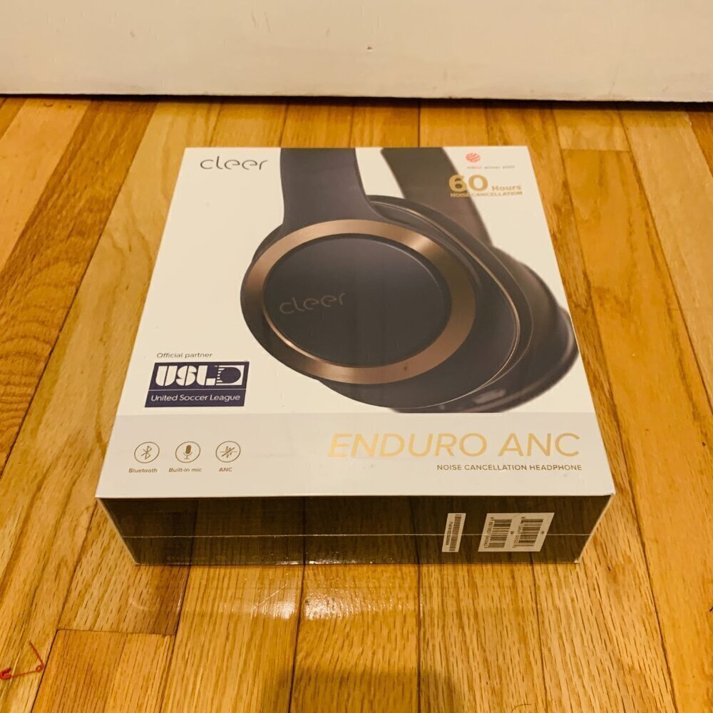 Cleer Enduro ANC Noise Canceling 2Mic and Wireless Bluetooth Headphones Navy - Picture 9 of 16